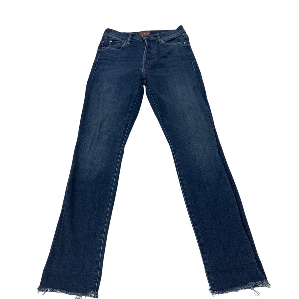 Mother Women’s 24 The Stunner Ankle Fray Jeans Skinny Closet Staple Basic Casual